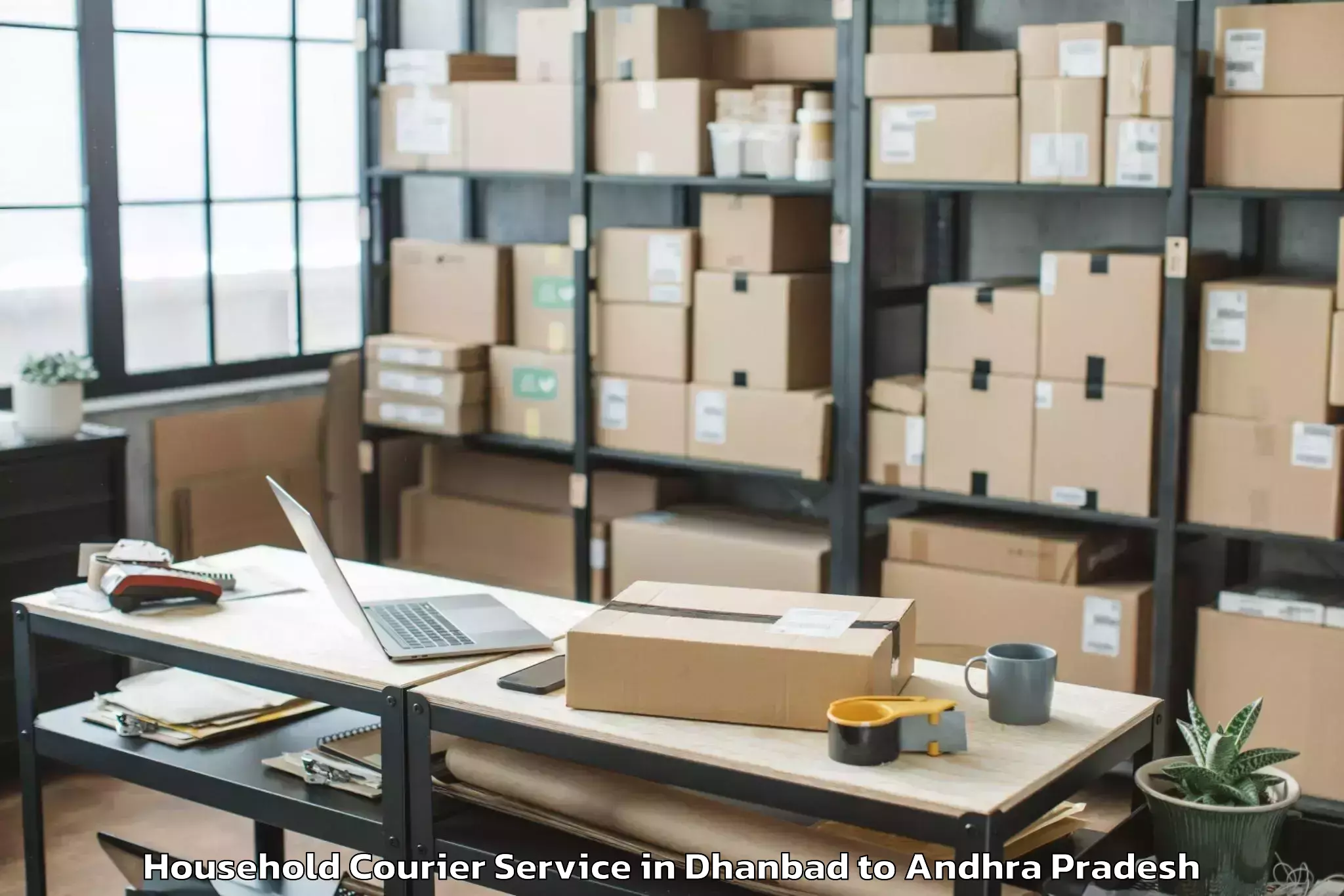 Book Your Dhanbad to Vemuru Household Courier Today